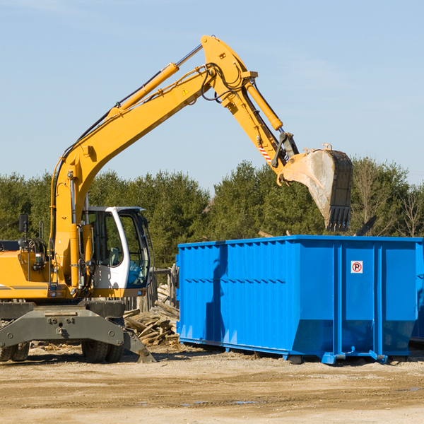 what size residential dumpster rentals are available in Massena IA